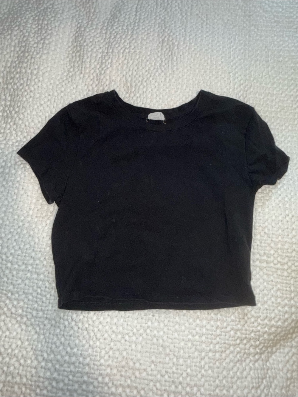 Classic Black Crop Tee